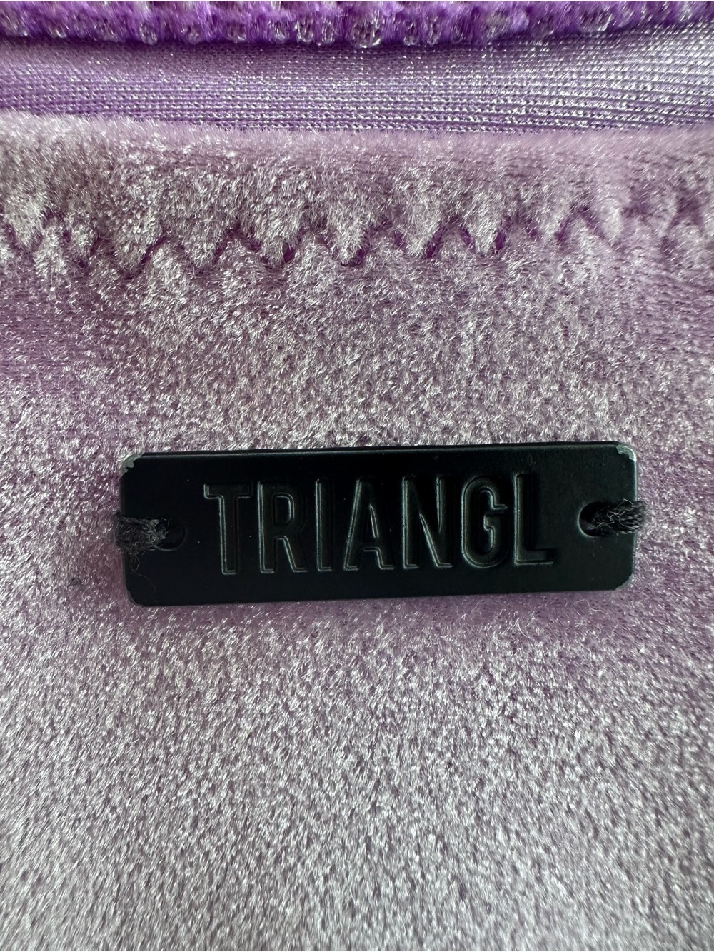 TRIANGL Velvet Bikini Set- Purple Haze- Size Medium - Picture 3 of 10
